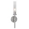 Afx Huntington 18'' Wall Sconce, Clear Ribbed Glass Shade, Satin Nickel Finish HNTS0518MBSN - alternate 1